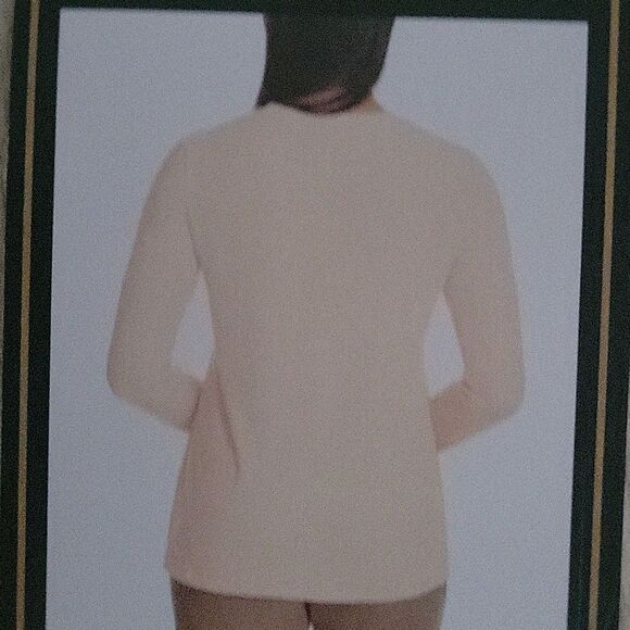 G.H. Bass & Co. Cream Long Sleeve Tee - Picture 3 of 5